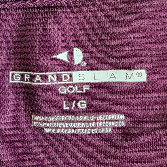 Grand Slam Short Sleeve Polo Gof Shirt Size Large - Picture 4 of 4